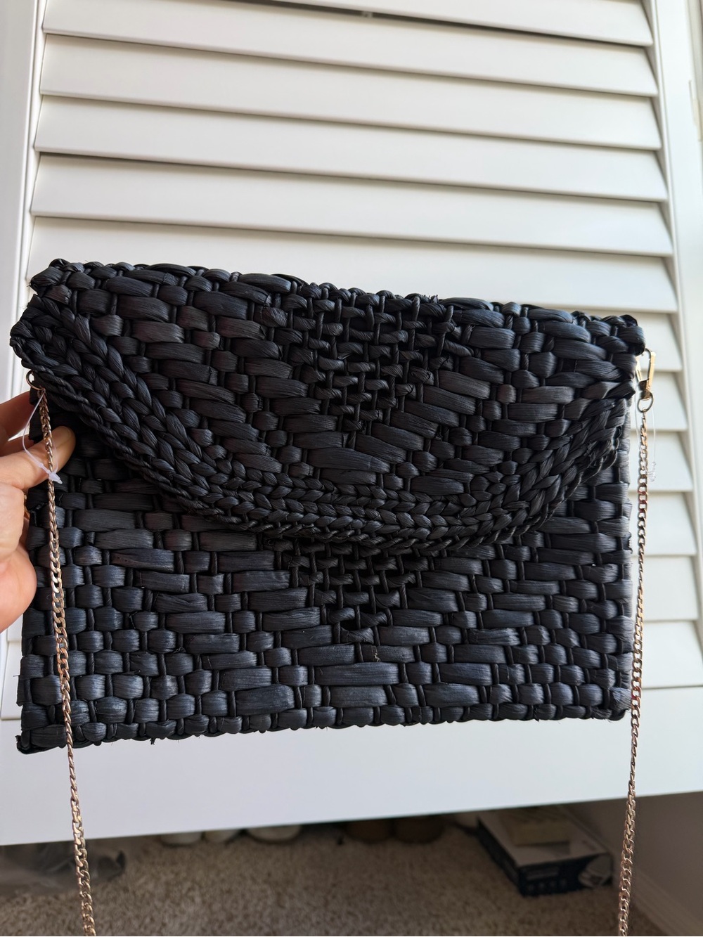 New Anthropologie bohemian style envelope clutch and shoulder bag 13 x 9.5